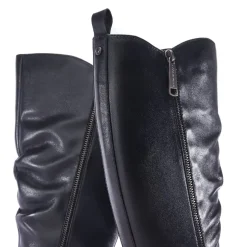 Moda in Pelle Knee High Block Heel Boots in Black