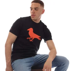 Modern Amusement Cali Crown Print T-Shirt in Black