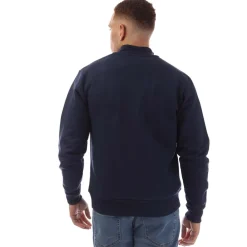 Modern Amusement The Pier Zip Funnel Neck Sweatshirt in Navy
