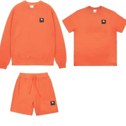 Money Combo Patch Crew 3 Pack Tracksuit in Orange