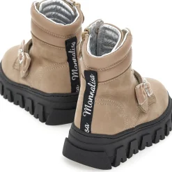 Monnalisa Monlisa Bow Boots in Beige