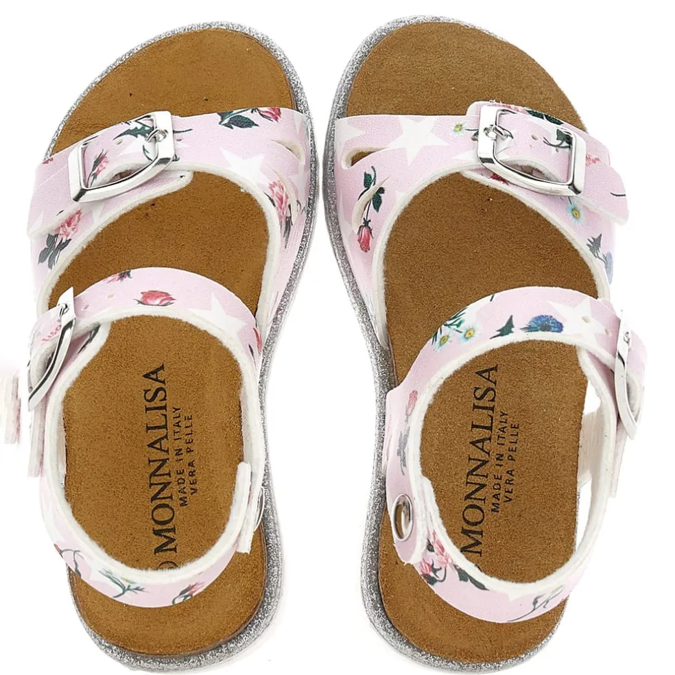 Monnalisa Stars Slides Sandal in Pink