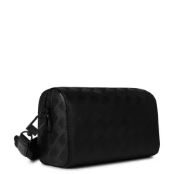 Montblanc Geometric Patterned Cross Body with Detachable Strap in Black