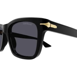 Montblanc Rectangle Sunglasses in Black