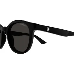 Montblanc Round Sunglasses in Black
