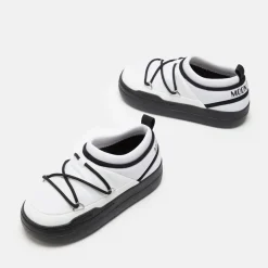 Moon Boot Park Icon Flat Heel Sneakers in White