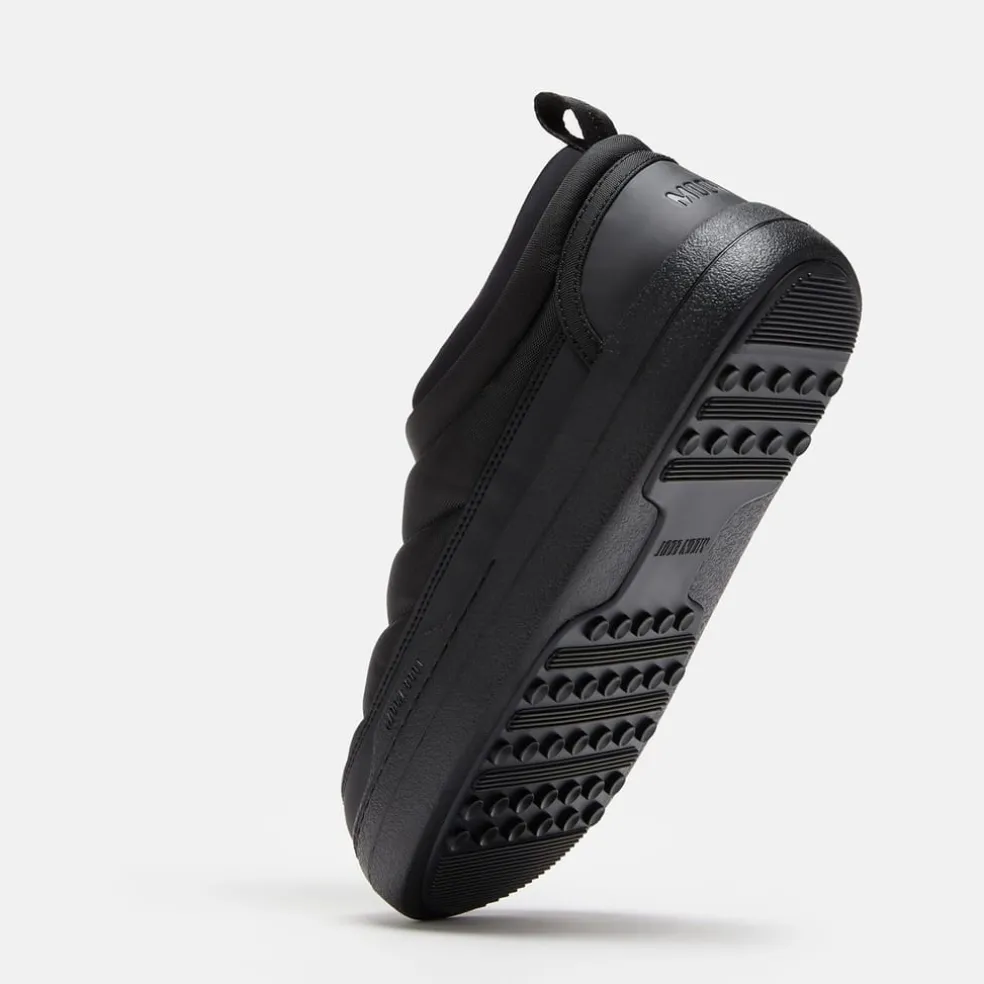 Moon Boot Soft Nylon Sneakers in Black