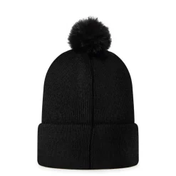 Moose Knuckles Parnis Beanie with Metal Logo in Black