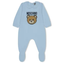 Moschino Bear All In One 3 Piece Set Baby Boys in Blue