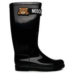 Moschino Bear Wellington Boots in Black