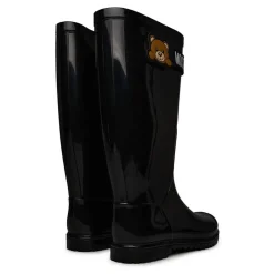 Moschino Bear Wellington Boots in Black