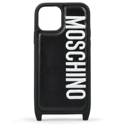 Moschino Stripe 12 Pro Iphone Case in Black