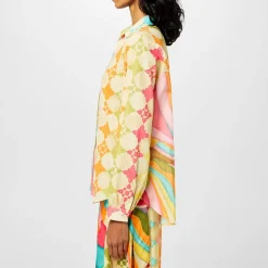 Never Fully Dressed Abstract Miley Shirt in Multi