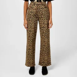 Never Fully Dressed Lucia Scallop Detail Jeans in Brown