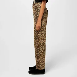 Never Fully Dressed Lucia Scallop Detail Jeans in Brown