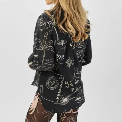 Never Fully Dressed Palma Miley Shirt in Black