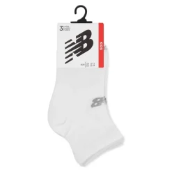 New Balance 3 Pack Ankle Socks Juniors in White