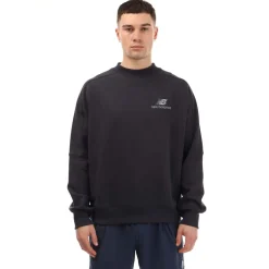 New Balance Archive French Terry Crewneck Sweatshirt in Navy