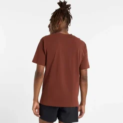 New Balance Athletics Cotton T-Shirt in Brown