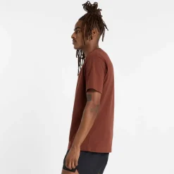 New Balance Athletics Cotton T-Shirt in Brown
