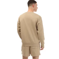 New Balance Athletics French Terry Crewneck Sweatshirt in Stone