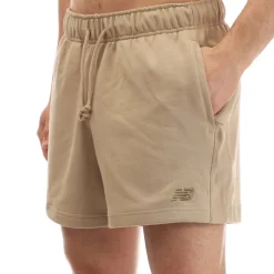 New Balance Athletics French Terry 5 Shorts in Stone
