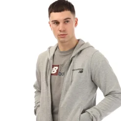 New Balance Classic Core Full-Zip Hoodie in Grey