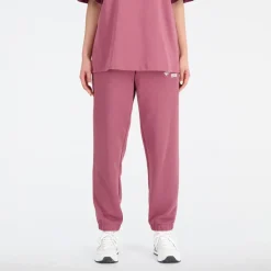 New Balance Essentials Varsity Fleece Pants in Burgundy