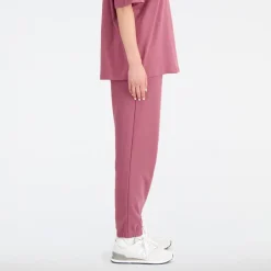 New Balance Essentials Varsity Fleece Pants in Burgundy