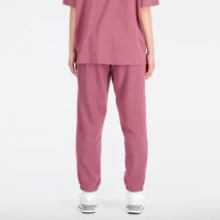 New Balance Essentials Varsity Fleece Pants in Burgundy