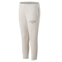 New Balance Essentials Varsity Fleece Pants in White