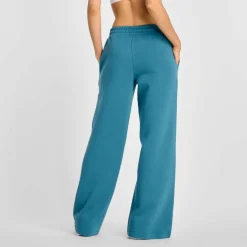 New Balance Fleece Wide Leg Pants in Blue