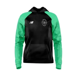 New Balance Hooded Ruched Sweatshirt in Green