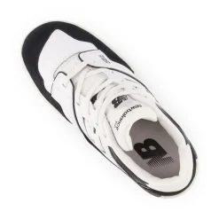 New Balance Juniors 550 Bungee Lace with Top Strap Shoes in White