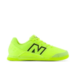 New Balance Juniors Audazo Command V6 Indoor Football Boots in Lime