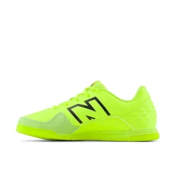 New Balance Juniors Audazo Command V6 Indoor Football Boots in Lime