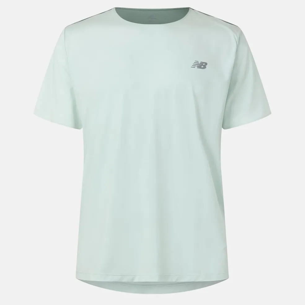 New Balance Run Crew Neck Regular Fit Athletic Top in Green