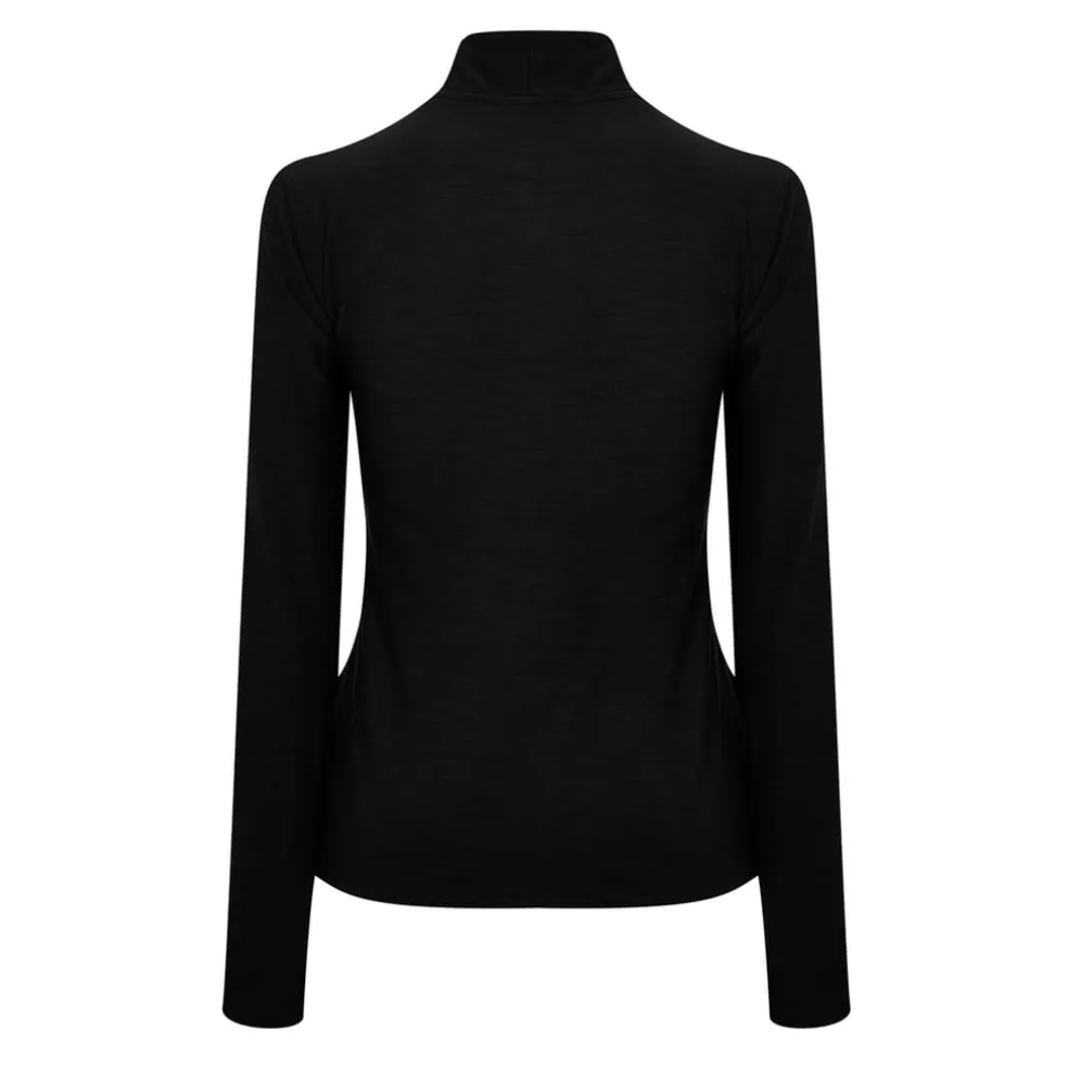 New Balance Running Space Dye Quarter Zip in Black