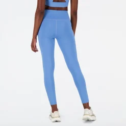New Balance Shape Shield 7/8 High Rise Pocket Tights in Blue