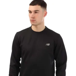 New Balance Tech Knit Crewneck Sweatshirt in Black