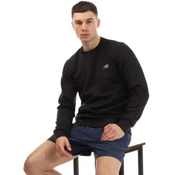 New Balance Tech Knit Crewneck Sweatshirt in Black