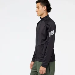 New Balance Tenacity Football Training Track Jacket in Black