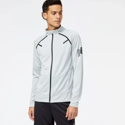 New Balance Tenacity Football Training Track Jacket in White