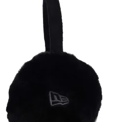 New Era Faux Fur Ear Muffs in Black
