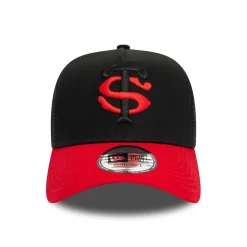 New Era Juniors Stade Toulousain Core Trucker Cap in Black