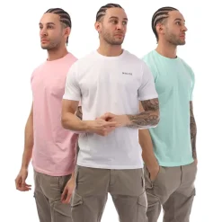 NICCE Mens Iversent 3 Pack T-Shirts in Multi colour