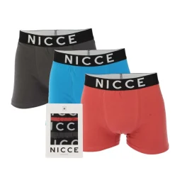 NICCE Mens Octavi 3 Pack Boxer Shorts in Multi colour