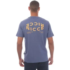NICCE Mens Tanetta Logo T-Shirt in Blue