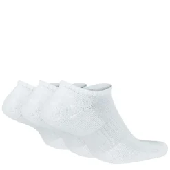 Nike 3 Pack Cushioned No Show Socks in White