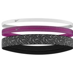 Nike 3 Pack of Mixed Width Headbands in White